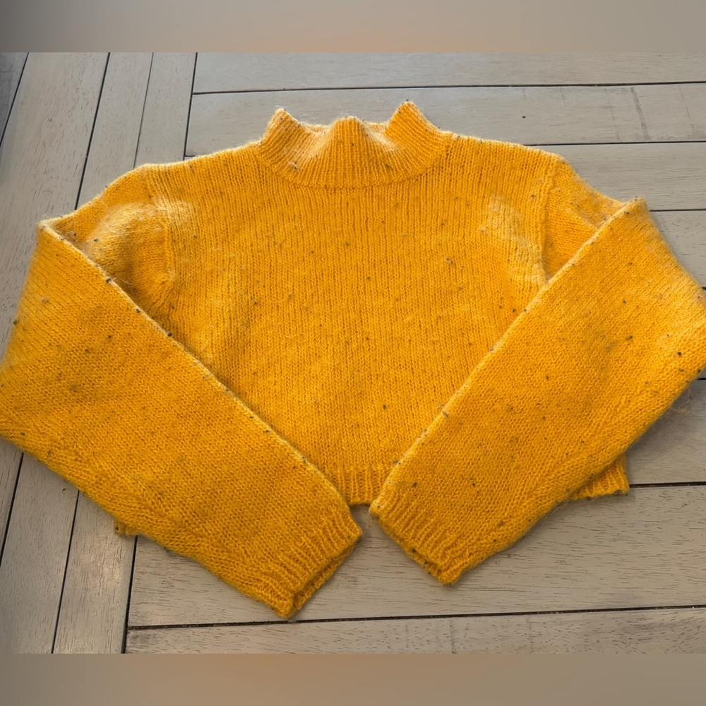 STEFANO INTERNATIONAL | Vintage Retro 80s 90s cropped sweater Sz Small - Picture 1 of 5